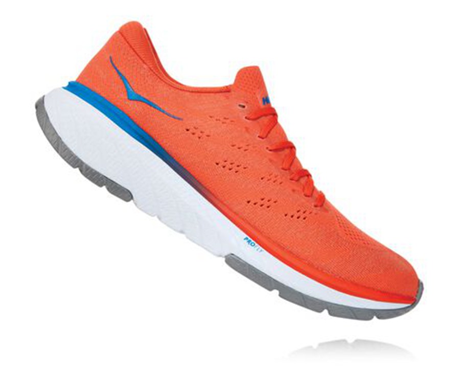 Hoka One One Hardloopschoenen Heren - Cavu 3 - Rood - PQ4081723